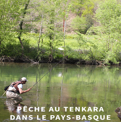 Pêche au tenkara dans les Pyrénées-Atlantiques